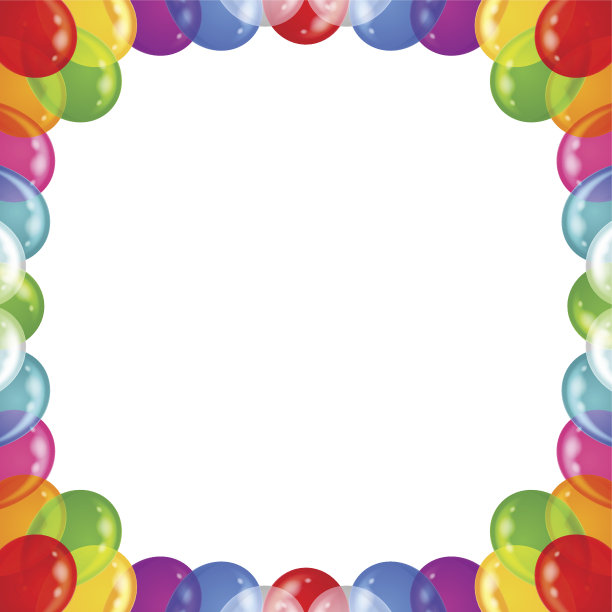 背景的气球框图片下载