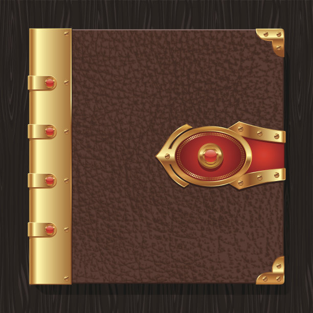 复古皮革书精装图片下载