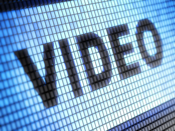 显示“视频”一词的屏幕宏图片下载