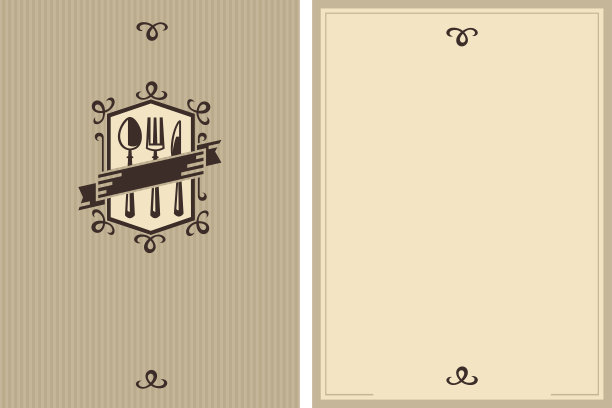 餐厅的菜单设计图片下载