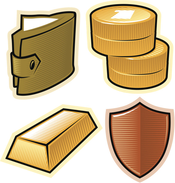 用于金钱和安全的向量对象图片下载