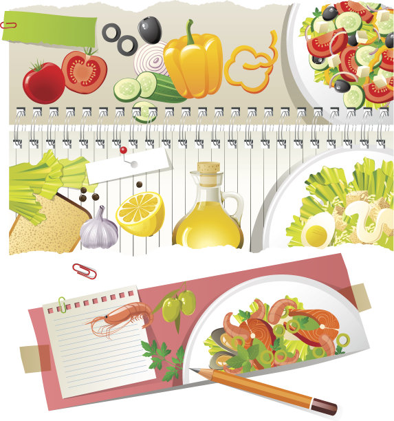 沙拉的食谱图片下载