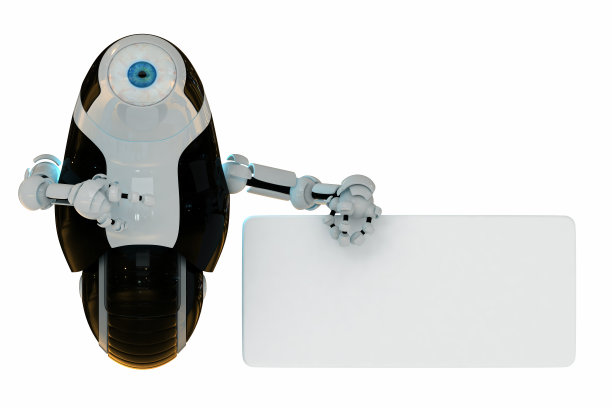炫酷的机器人玩具代表了你的广告图片下载