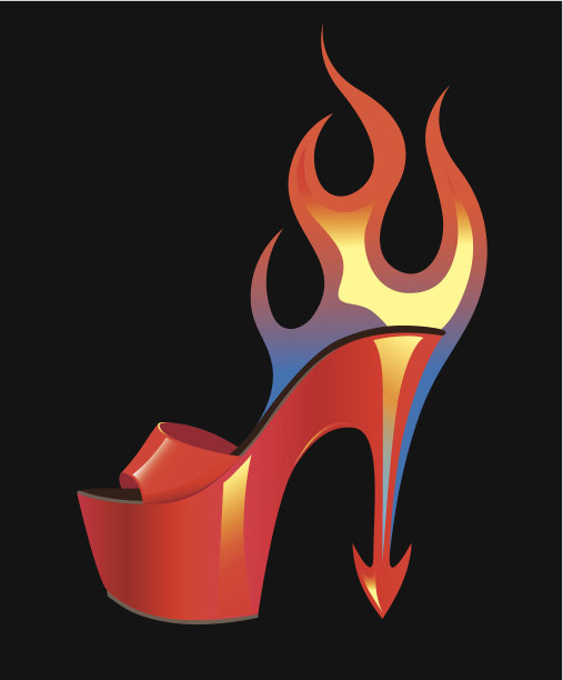 火烧的高跟鞋图片下载