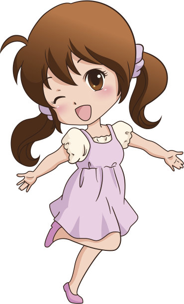 穿着连衣裙的女孩图片下载