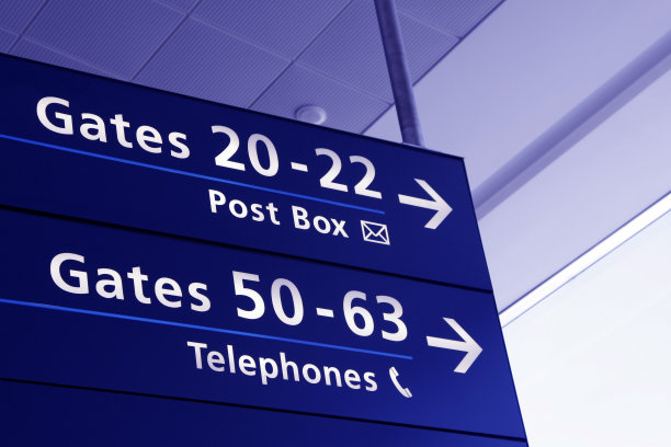 机场内部-方向标志图片下载