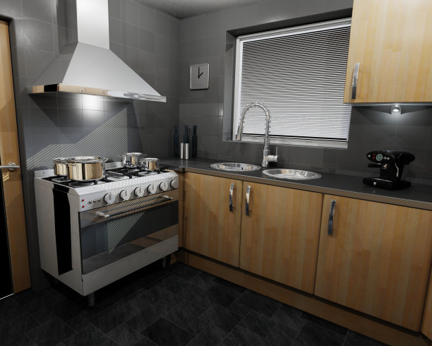 现代厨房图片下载