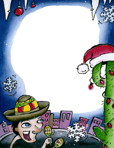 Mexcian圣诞海报图片下载