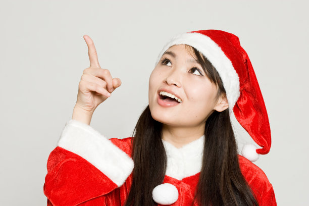 日本的圣诞老人的助手素材图片
