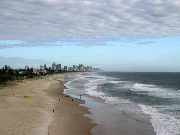 黄金海岸的布罗德海滩图片下载