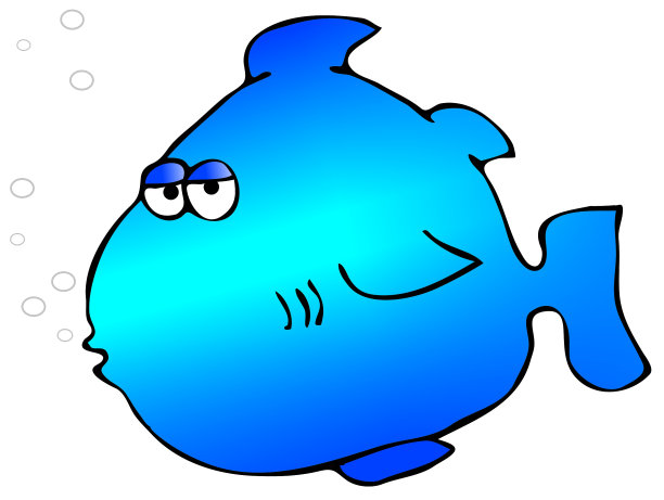 蓝色的鱼图片下载