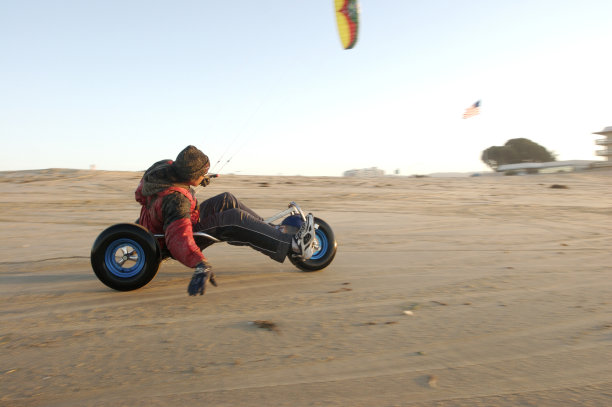 海滩风筝车图片下载