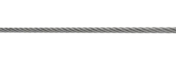 钢缆隔离在白色图片下载