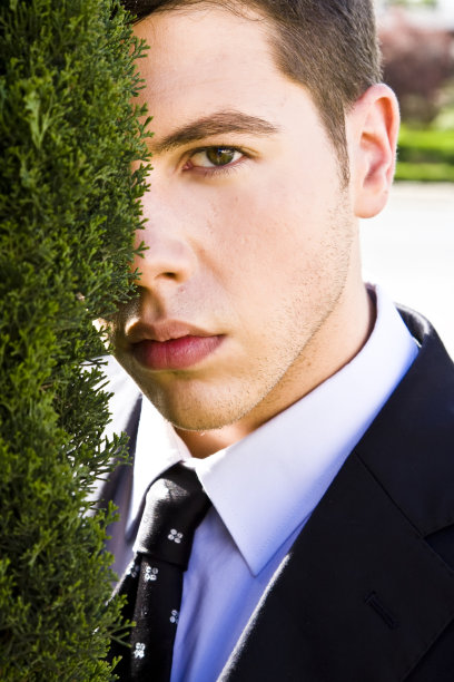 布什身后的商人画像图片下载