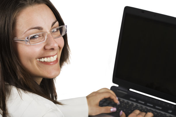 商业女性使用电脑图片下载