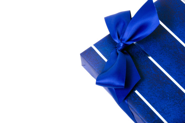 蓝色的礼物图片下载