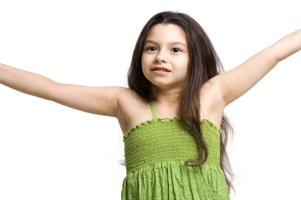 小女孩微笑图片下载