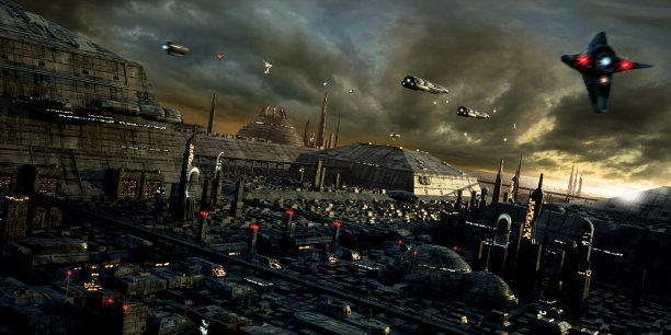 科幻城市和景观素材图片