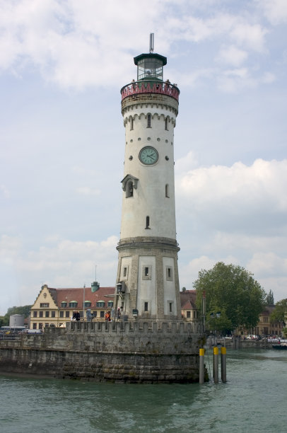 德国林道的灯塔图片下载