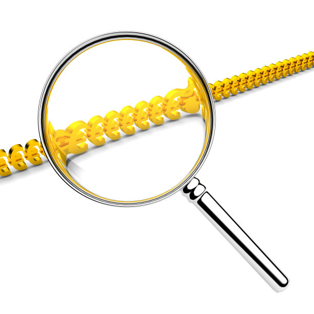 3d放大镜隔离白色。图片下载