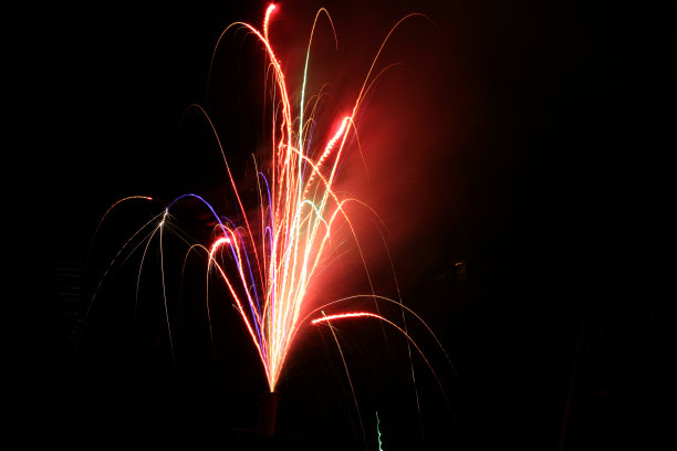 红白蓝烟花图片下载