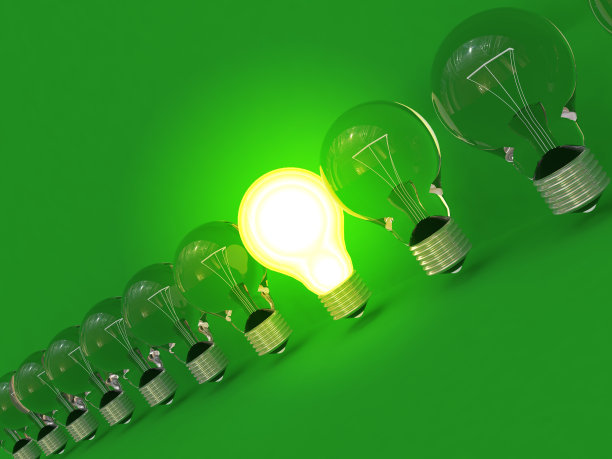 一排灯泡图片下载