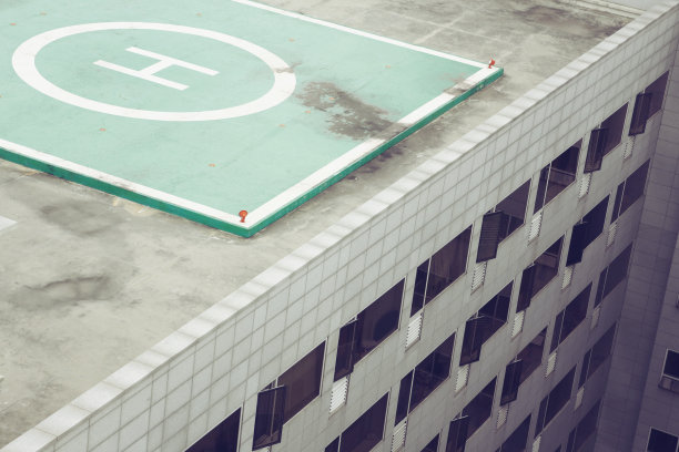 屋顶直升机垫图片下载