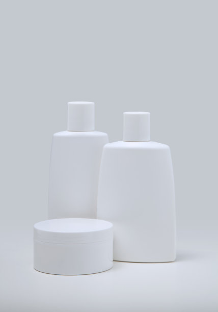 白色塑料化妆品容器图片下载