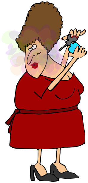 女人喷洒香水图片下载