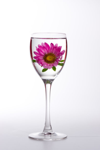 美丽的有机葡萄酒孤立的白图片下载