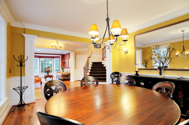 餐厅的内部和装饰图片下载