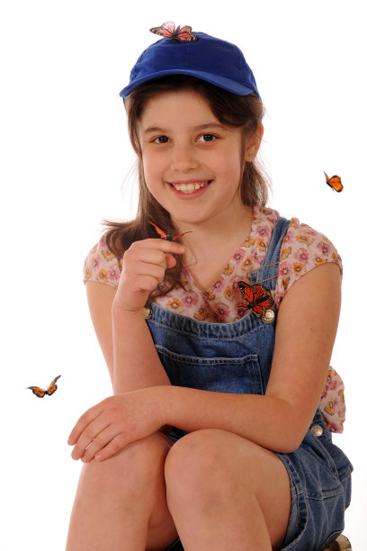 蝴蝶的女孩图片下载