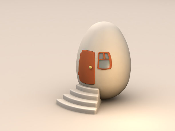 鸡蛋像房子图片下载