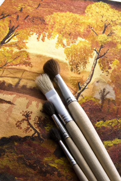 秋天用画笔画图片下载