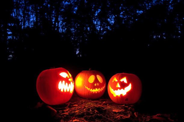 可怕的万圣节南瓜灯图片下载