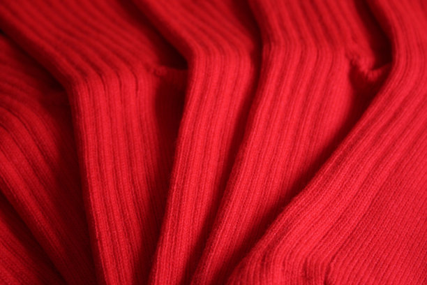 红羊毛袜子。冬季时尚图片下载