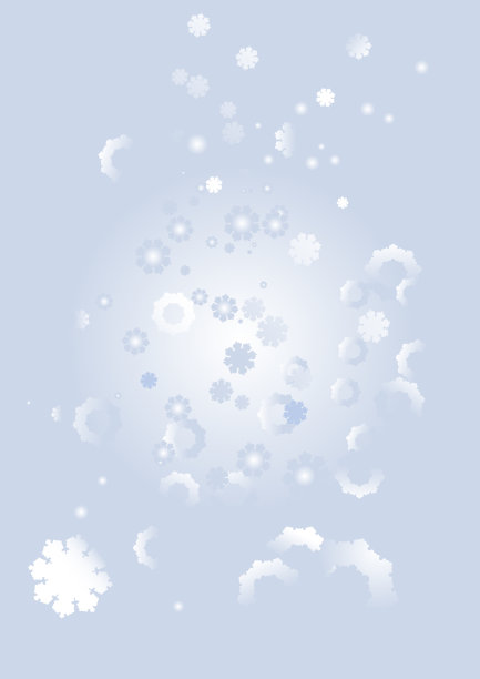 圣诞和新年的背景与飘落的雪花素材图片