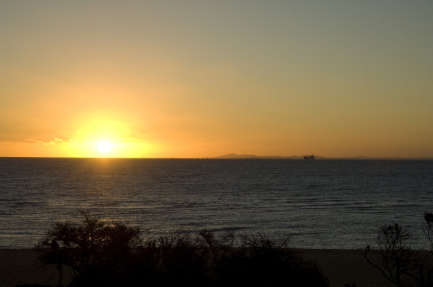 日落菲利浦湾墨尔本港图片下载