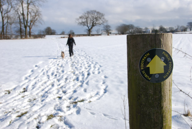 冬天在德比郡散步图片下载