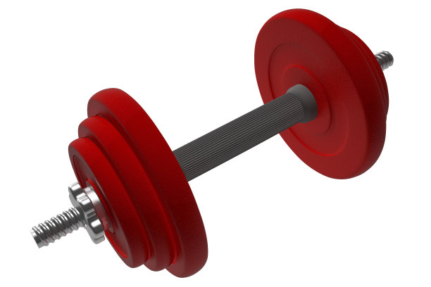 红色的哑铃图片下载