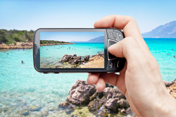 用智能手机拍摄的天堂岛清晰照片图片下载