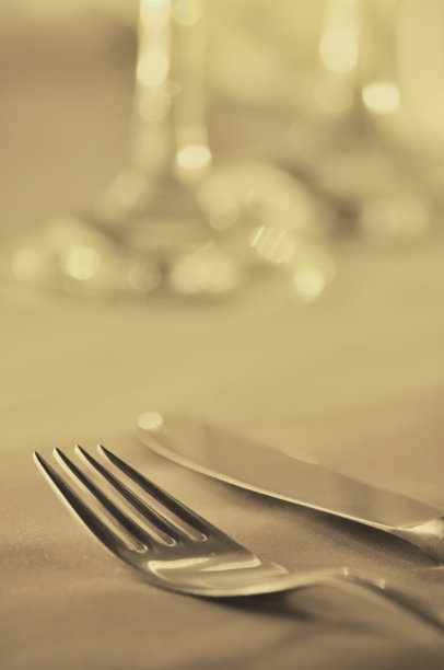 餐厅桌子,特写。图片下载