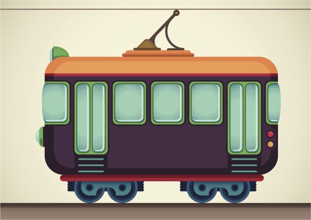 复古的有轨电车。图片下载