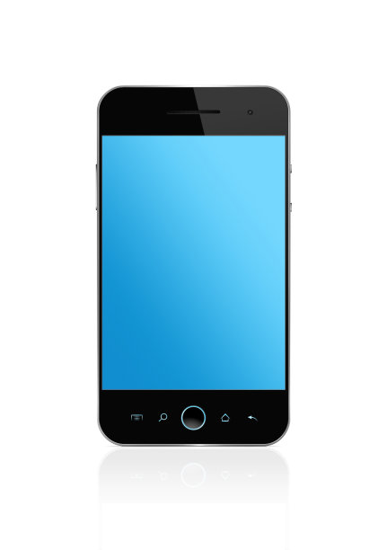 智能手机与剪辑路径图片下载