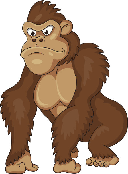 大猩猩卡通图片下载