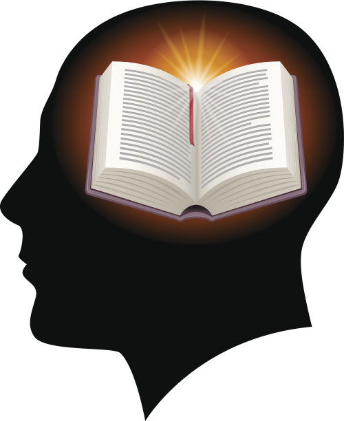 男头用翻开的书图片下载