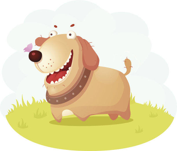 卡通狗素材图片