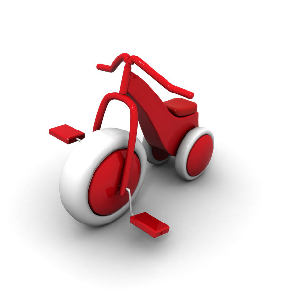 红色的自行车图片下载