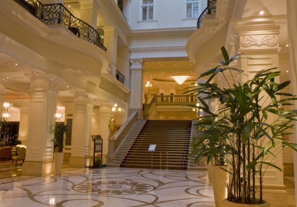 酒店大堂的豪华景色图片下载