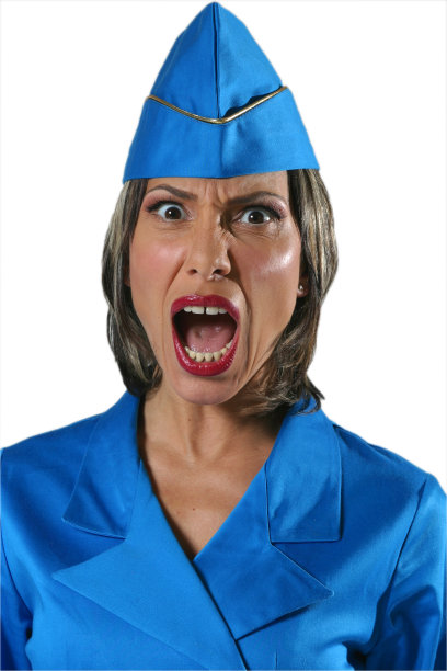 穿制服的女人喊道图片下载